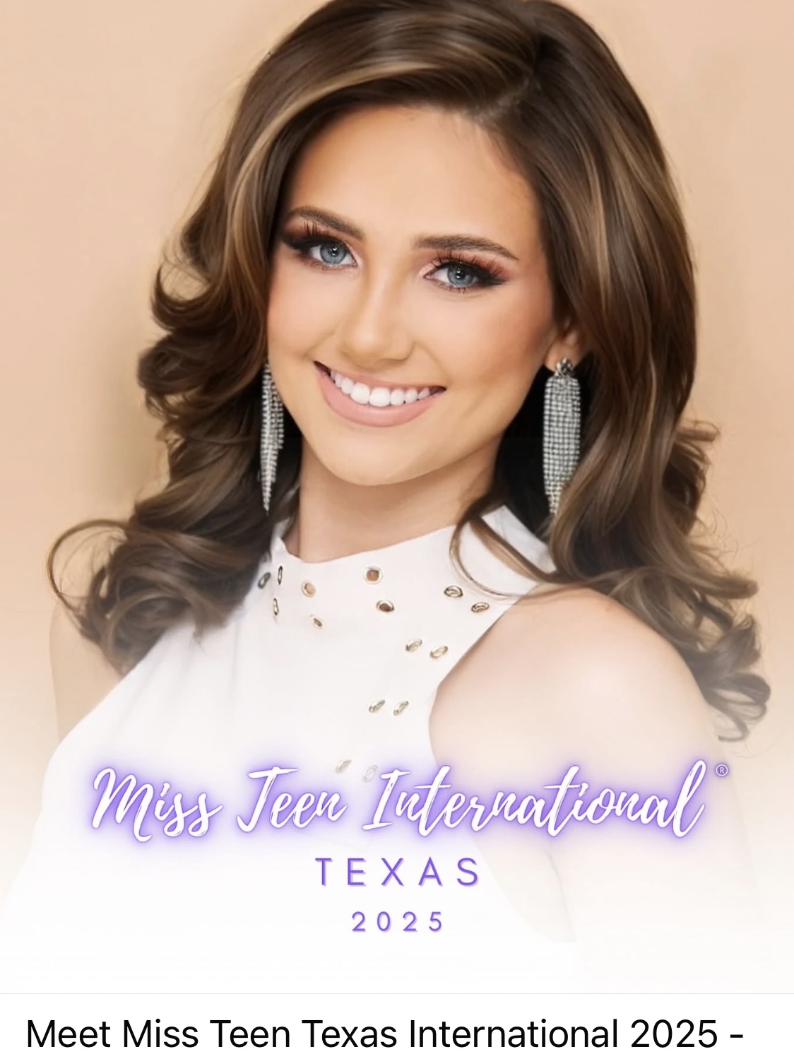 Peyton Lovick, Miss Teen Texas International 2025